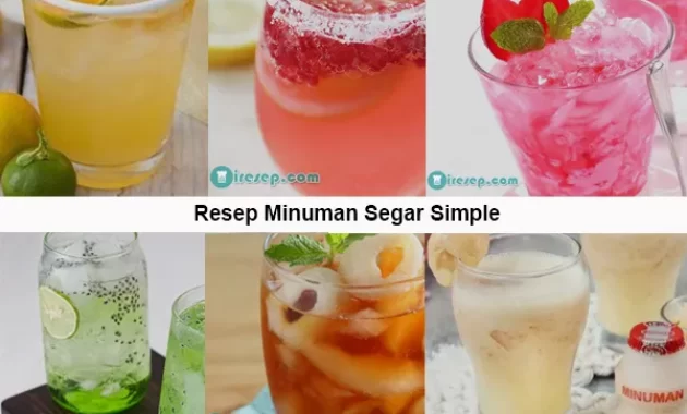 resep minuman segar simple